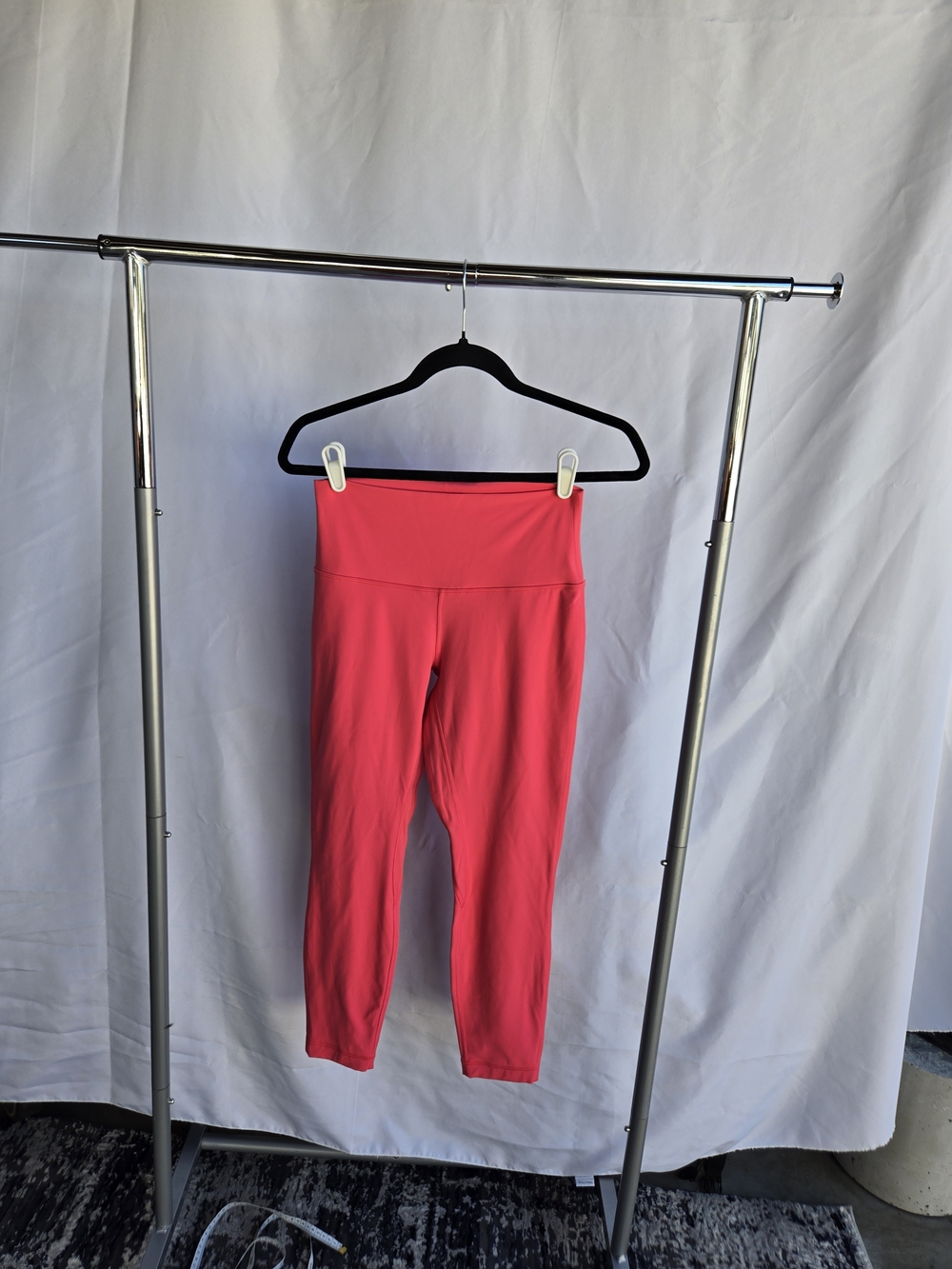 Lululemon Bright Pink High-Waist Athletic Leggings
